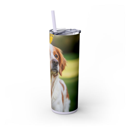 Skinny Tumbler with Straw – 20 oz Stainless Steel Cup