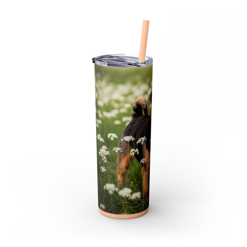 Skinny Tumbler with Straw – 20 oz Stainless Steel Cup