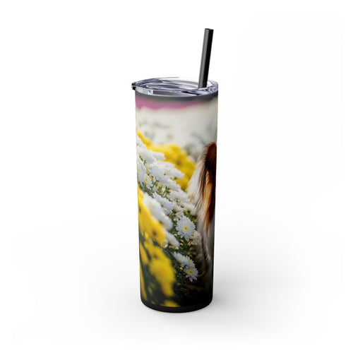 Skinny Tumbler with Straw – 20 oz Stainless Steel Cup