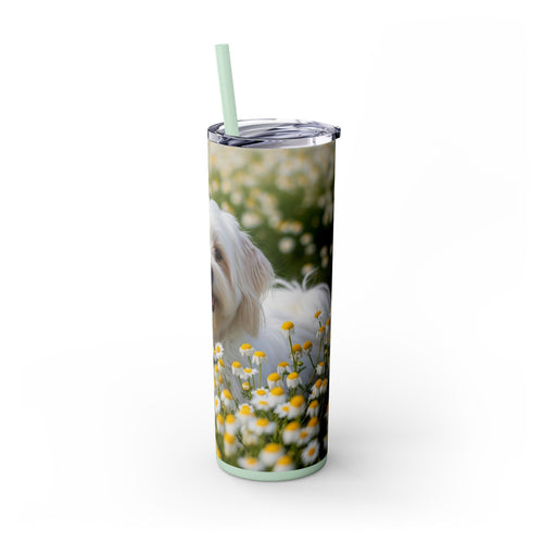 Skinny Tumbler with Straw – 20 oz Stainless Steel Cup