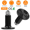 2Pcs Ceramic Heat Lamp