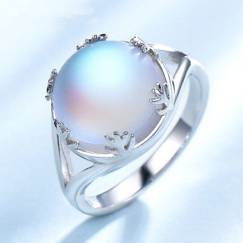Moonstone Forest Personalized Elegant Ring Bracelet Three-piece Jewelry