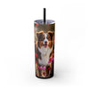 Skinny Tumbler with Straw – 20 oz Stainless Steel Cup