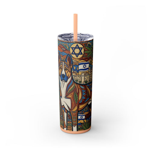 Skinny Tumbler with Straw – 20 oz Stainless Steel Cup