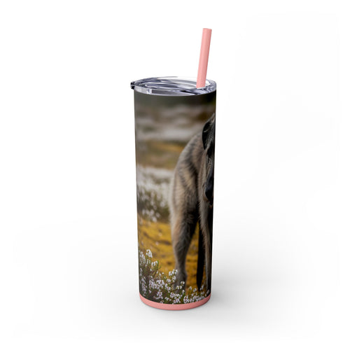 Skinny Tumbler with Straw – 20 oz Stainless Steel Cup