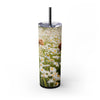 Skinny Tumbler with Straw – 20 oz Stainless Steel Cup