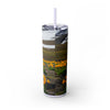 Skinny Tumbler with Straw – 20 oz Stainless Steel Cup