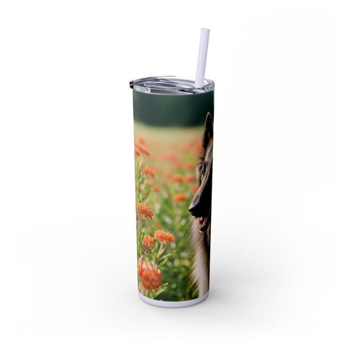 Skinny Tumbler with Straw – 20 oz Stainless Steel Cup