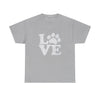 Love Paw Heavy Duty Unisex Tee Sizes Small - 5XL (11 colors)