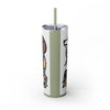 Skinny Tumbler with Straw – 20 oz Stainless Steel Cup