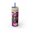 Skinny Tumbler with Straw – 20 oz Stainless Steel Cup
