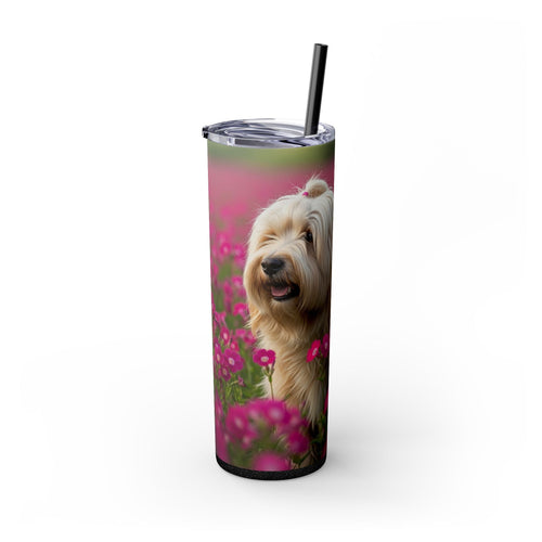 Skinny Tumbler with Straw – 20 oz Stainless Steel Cup
