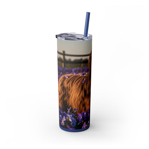 Skinny Tumbler with Straw – 20 oz Stainless Steel Cup