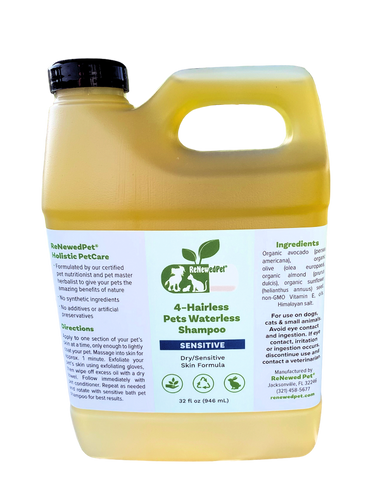 4-HAIRLESS PETS SENSITIVE WATERLESS SHAMPOO