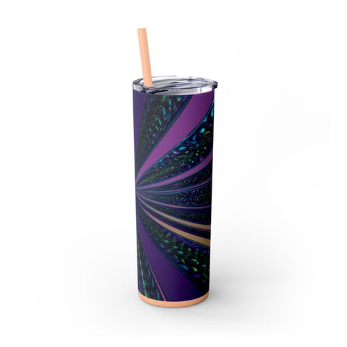 Skinny Tumbler with Straw – 20 oz Stainless Steel Cup