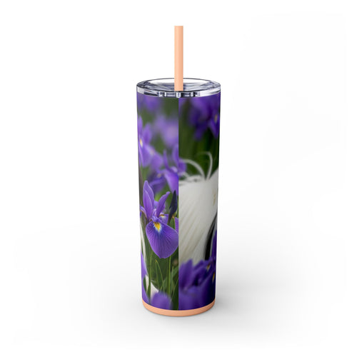 Skinny Tumbler with Straw – 20 oz Stainless Steel Cup