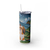 Skinny Tumbler with Straw – 20 oz Stainless Steel Cup