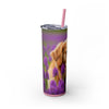 Skinny Tumbler with Straw – 20 oz Stainless Steel Cup