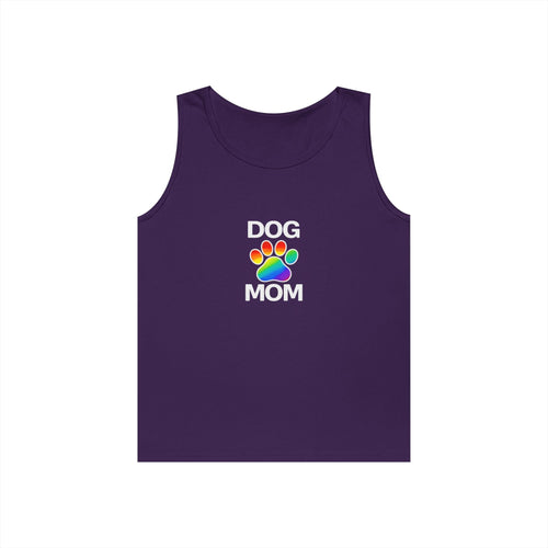 Pride Dog Mom Unisex Heavy Cotton Tank Top (9 Colors)
