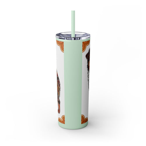 Skinny Tumbler with Straw – 20 oz Stainless Steel Cup