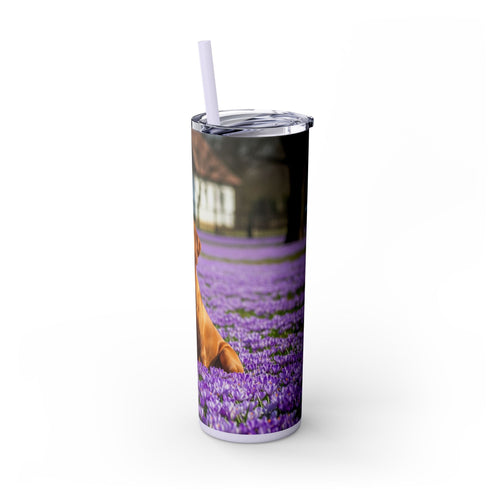 Skinny Tumbler with Straw – 20 oz Stainless Steel Cup