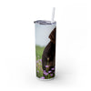 Skinny Tumbler with Straw – 20 oz Stainless Steel Cup