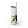 Skinny Tumbler with Straw – 20 oz Stainless Steel Cup