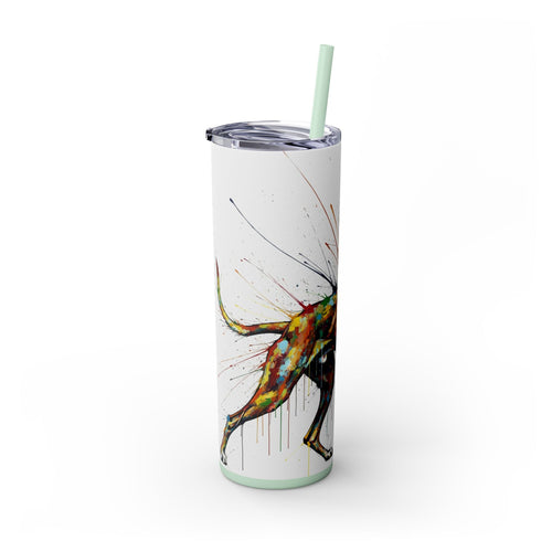Skinny Tumbler with Straw – 20 oz Stainless Steel Cup