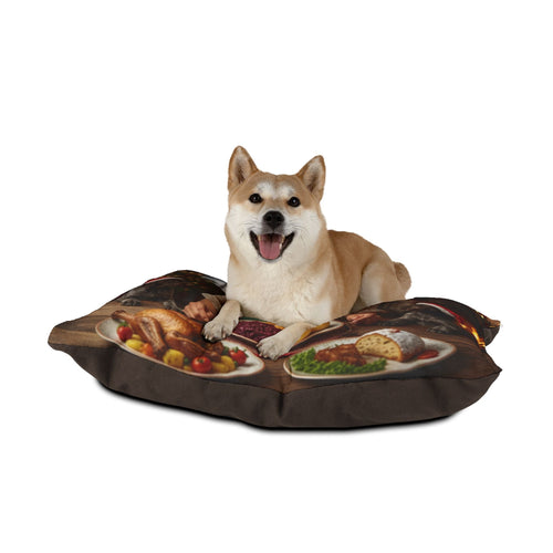 German Holiday Feast Pet Bed