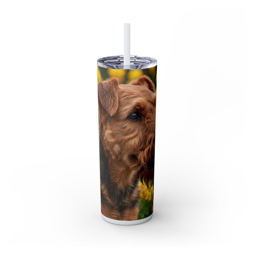 Skinny Tumbler with Straw – 20 oz Stainless Steel Cup