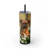 Skinny Tumbler with Straw – 20 oz Stainless Steel Cup