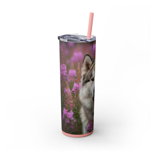 Skinny Tumbler with Straw – 20 oz Stainless Steel Cup