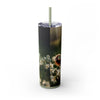 Skinny Tumbler with Straw – 20 oz Stainless Steel Cup