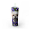 Skinny Tumbler with Straw – 20 oz Stainless Steel Cup
