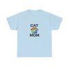 Pride Cat Mom Heavy Duty Unisex Tee Sizes Small - 5XL (11 colors)