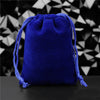 Flannel Drawstring Jewelry Solid Drawstring Pocket