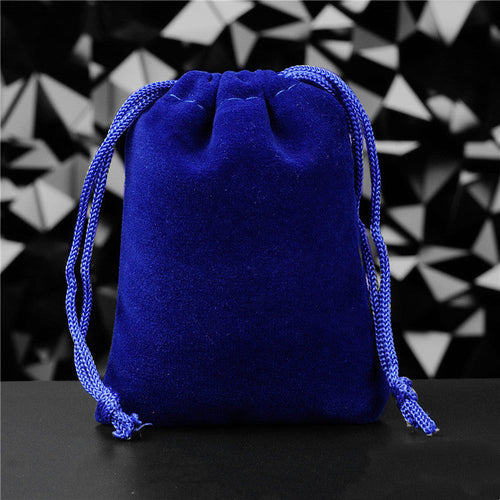 Flannel Drawstring Jewelry Solid Drawstring Pocket