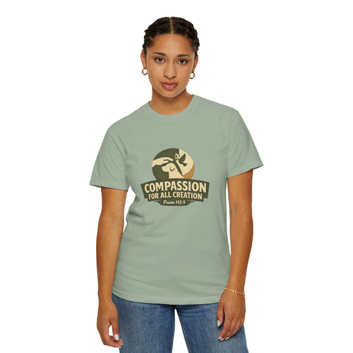 Compassion for All Creation T-Shirt — Psalm 145:9 Christian Graphic Tee,  Matching Pet Apparel Available