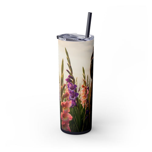 Skinny Tumbler with Straw – 20 oz Stainless Steel Cup