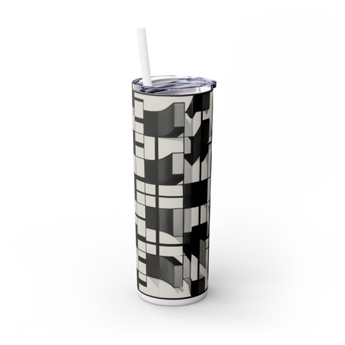 Skinny Tumbler with Straw – 20 oz Stainless Steel Cup