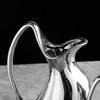 Living Room Home Silver Pot-shaped Ceramic Vase Flower Model Room Ornament Soft Decoration