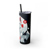 Skinny Tumbler with Straw – 20 oz Stainless Steel Cup