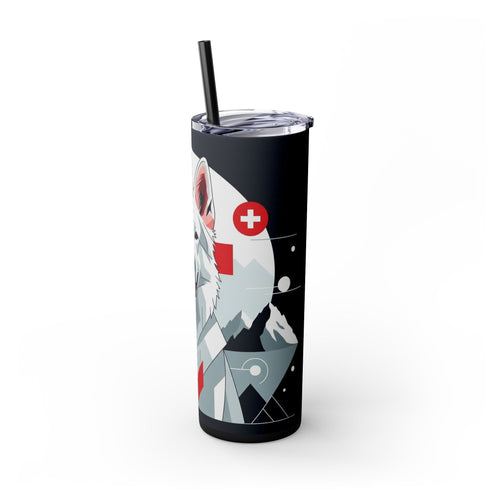 Skinny Tumbler with Straw – 20 oz Stainless Steel Cup