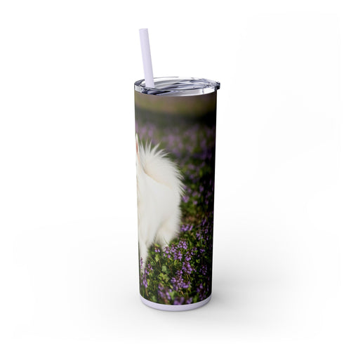 Skinny Tumbler with Straw – 20 oz Stainless Steel Cup