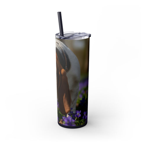 Skinny Tumbler with Straw – 20 oz Stainless Steel Cup