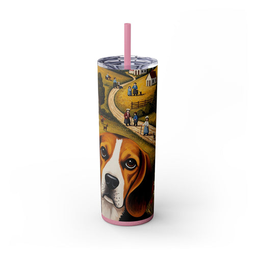 Skinny Tumbler with Straw – 20 oz Stainless Steel Cup