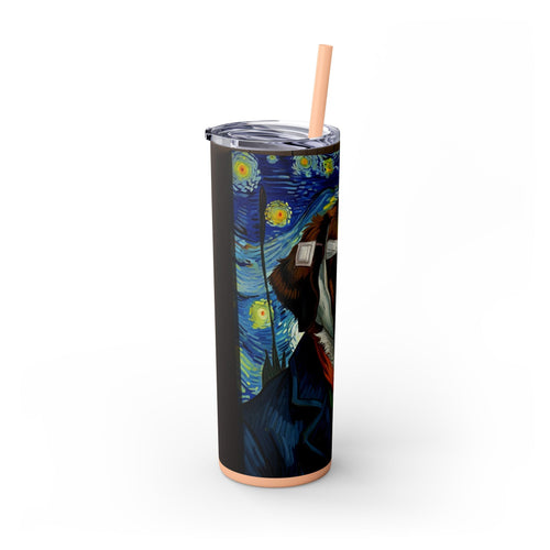 Skinny Tumbler with Straw – 20 oz Stainless Steel Cup