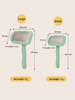 Large Mint Green Pet Slicker Brush for Dogs and Cats