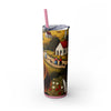 Skinny Tumbler with Straw – 20 oz Stainless Steel Cup