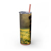 Skinny Tumbler with Straw – 20 oz Stainless Steel Cup